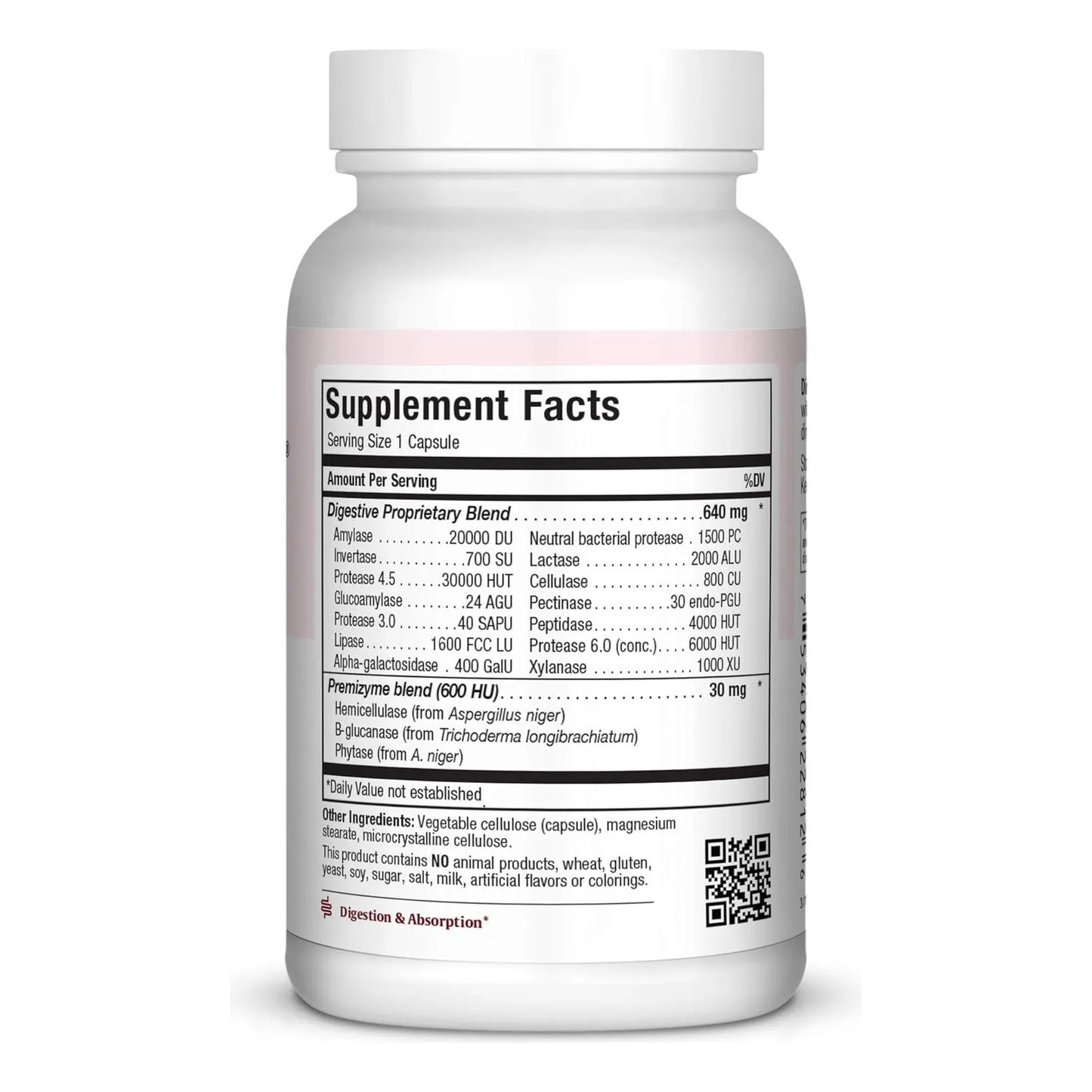 Enzimas Digestivas Avanzadas Para Lácteos Y Grasas 120 Cápsulas Maxi Health Premium Enzymax Complex