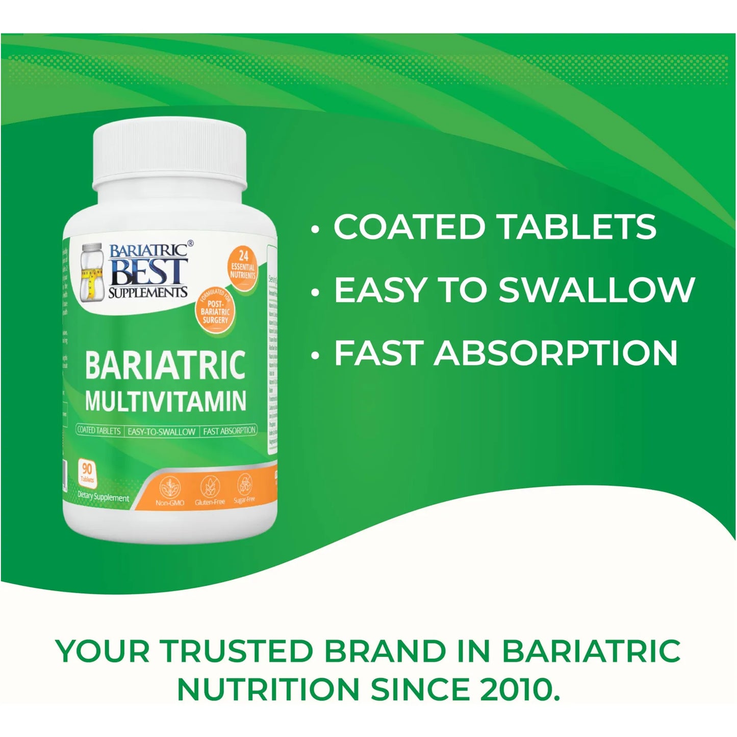 Multivitamínico Bariátrico Con Hierro Energía 90 Tabletas 24 Nutrientes