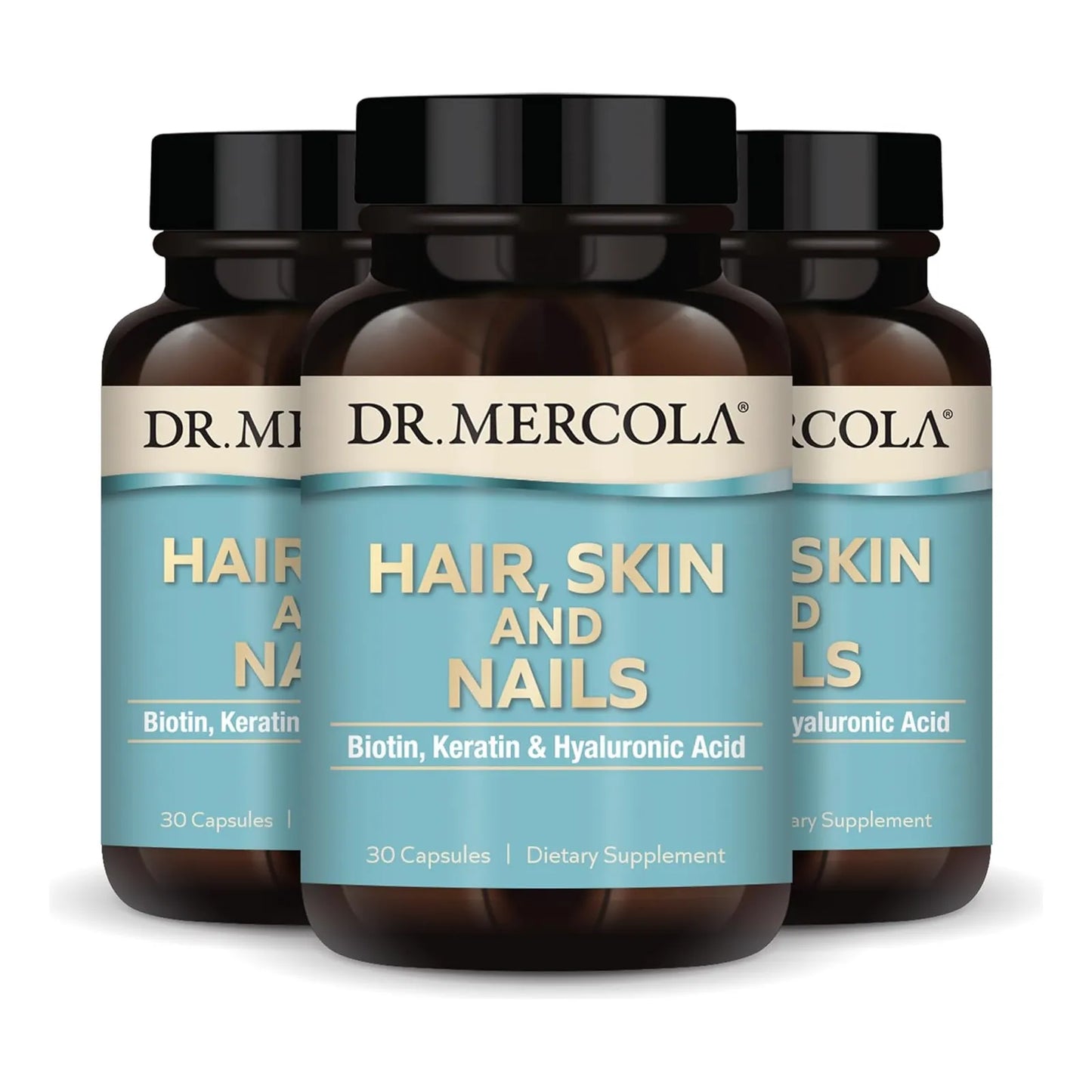 Capsulas Para Cabello Piel Y Uñas Con Biotina Queratina Y Acido Hialuronico 90 Unidades