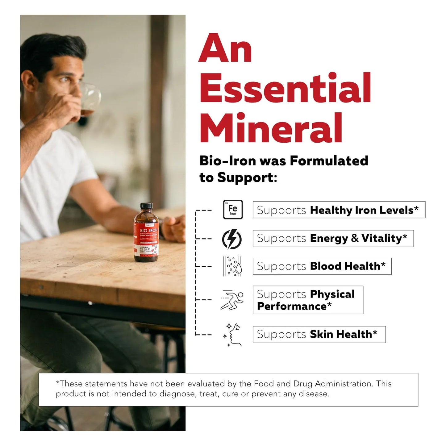 Suplemento Hierro Liquido Organico Sabor Bayas Con Vitamina C Y Cofactores Esenciales