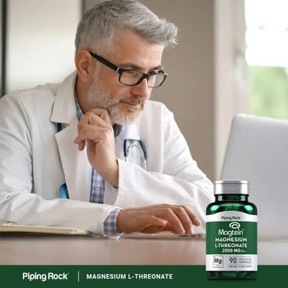 L Treonato De Magnesio 2000 Mg Con Magteina 90 Capsulas Suplemento Avanzado