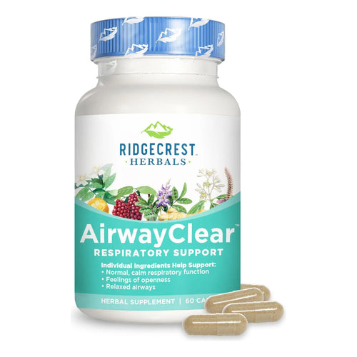 Suplemento AirwayClear Salud Pulmonar Con Schisandra Y Jengibre 60 Capsulas