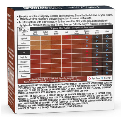Acondicionador Light Mountain Cabello Rojo 113g 3 Paquetes Tinte Natural Vegano