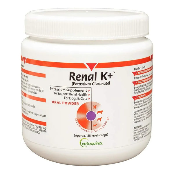 Polvo De Potasio Para Perros Y Gatos 100 Gramos Gluconato De Potasio Importado