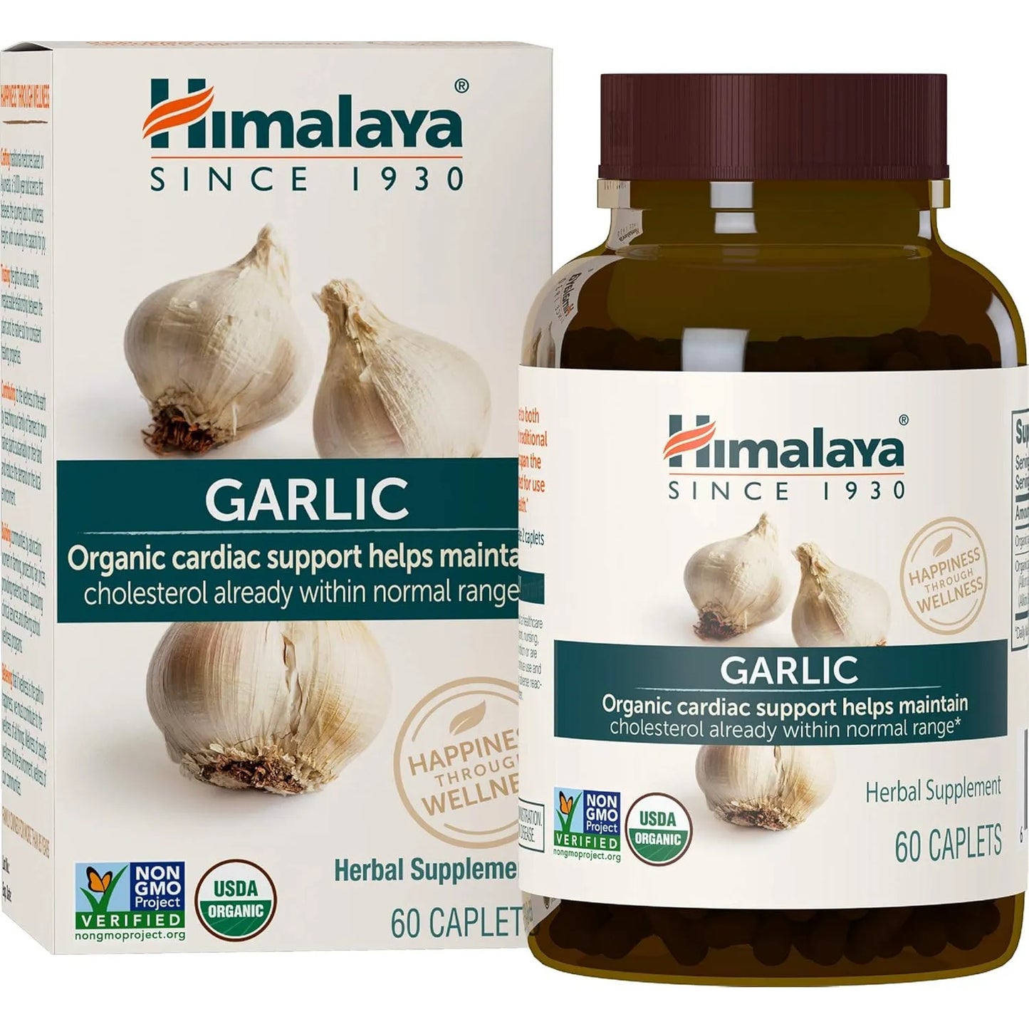 Ajo Organico Himalaya 1400 Mg 60 Capsulas Soporte Cardiaco Y Colesterol