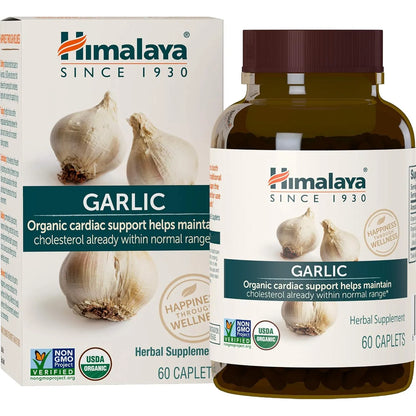 Ajo Organico Himalaya 1400 Mg 60 Capsulas Soporte Cardiaco Y Colesterol