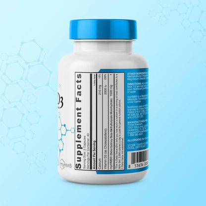 Suplemento HMB Y Vitamina D3 1500 Mg Conserva Músculo Magro Fórmula Clínica