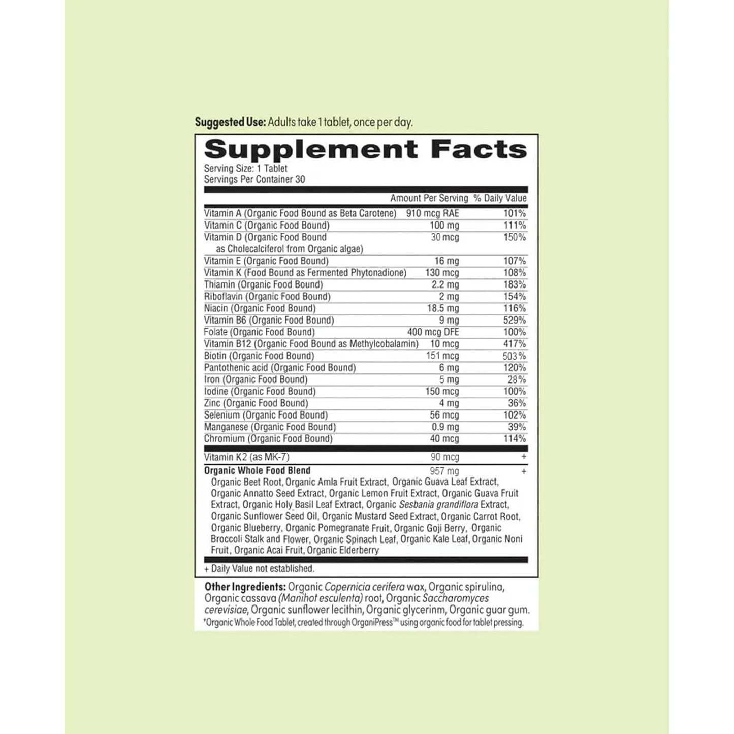 Multivitaminas Hombres 50+ 30 Tabletas Salud Prostata Huesos Energia