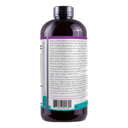 Multivitaminas Minerales Naturales Liquidas 473 Ml Energia Y Defensas