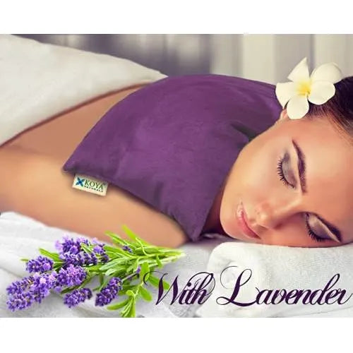 Almohada Térmica De Lino Con Lavanda Alivia Dolor Muscular Y Estrés