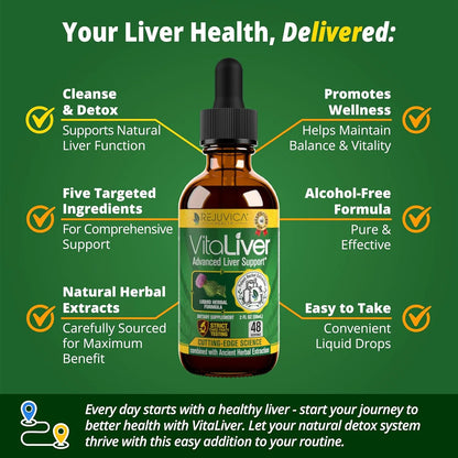 VitaLiver Suplemento Liquido Natural Limpieza Higado Cardo Lechoso Piedra Chanca