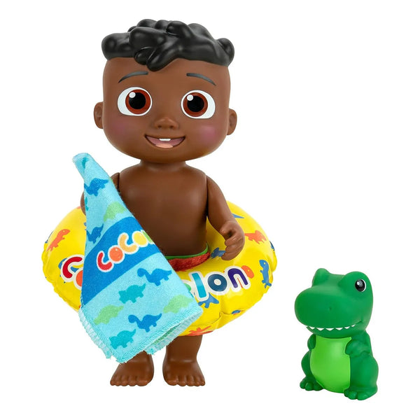 Cocomelon Muñeca Splish Splash Cody Con Dino Bath Juguete Divertido Para Niños