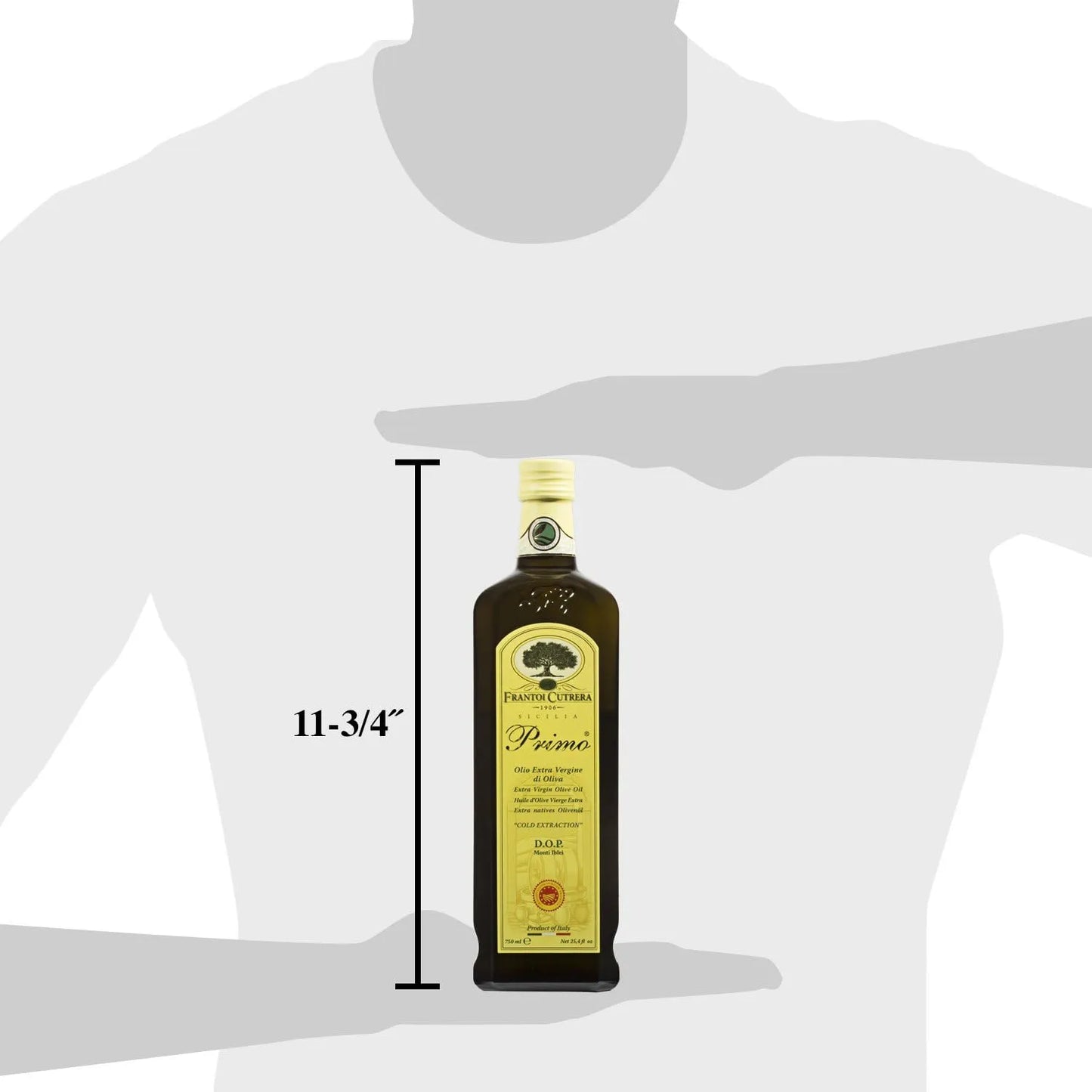 Aceite De Oliva Extra Virgen Prensado En Frío DOP Siciliano Frantoi Cutrera Primo 25.4 Oz