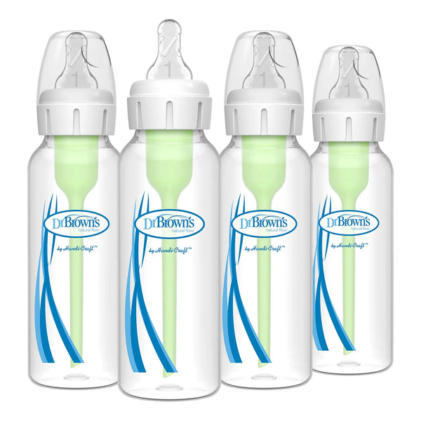 Biberón Antiderrame Dr Brown Con Tetina Silicona Reduce Cólicos 240ml