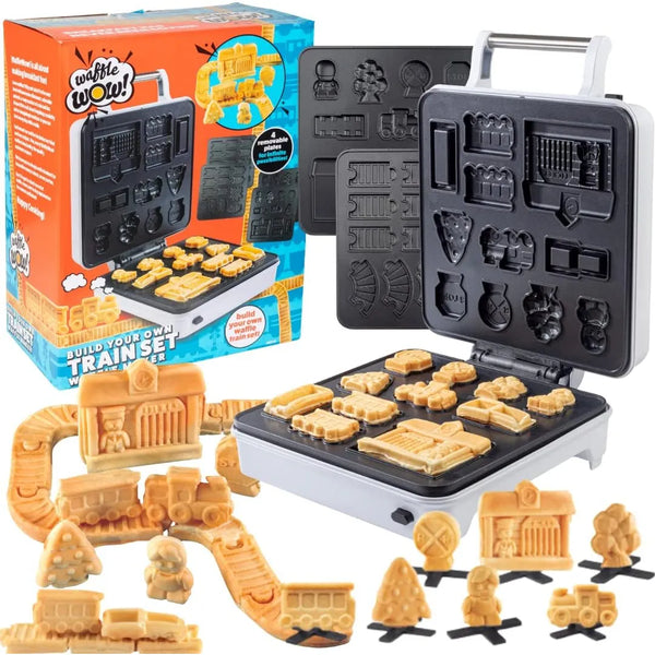 Train Set Waffle Maker Crea Divertidos Waffles En Forma De Tren Para Niños
