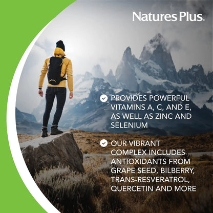 Natures Plus AgeLoss Soporte Ocular Con Luteina Astaxantina Zeaxantina 60 Capsulas Vegetariano Sin Gluten