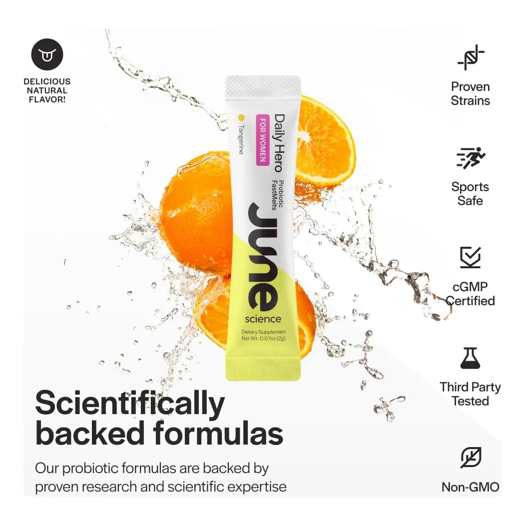 Polvo Preprobiótico Fast Melt Para Mujer Sabor Mandarina 30 Sobres Salud Digestiva