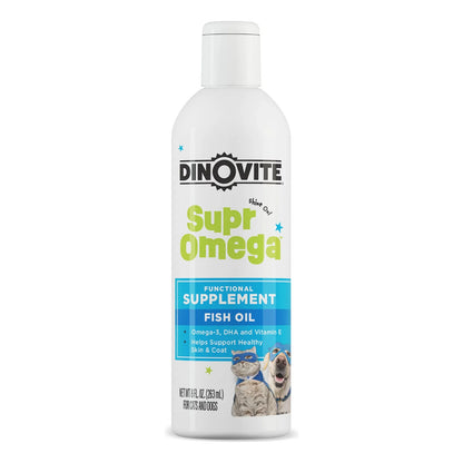 SuprOmega Aceite De Pescado Omega 3 Con Vitamina E Para Perros Y Gatos 8 Onzas