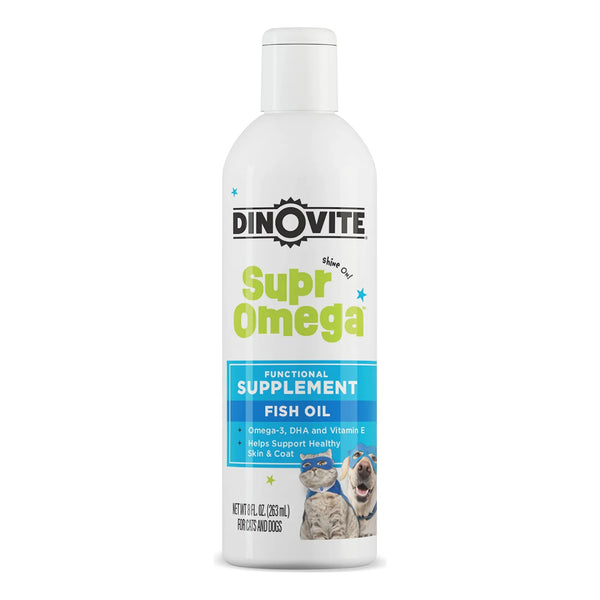 SuprOmega Aceite De Pescado Omega 3 Con Vitamina E Para Perros Y Gatos 8 Onzas