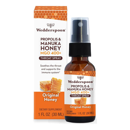 Spray Garganta Miel Propoleo Manuka 30ml Alivio Natural Importado