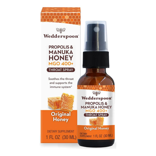 Spray Garganta Miel Propoleo Manuka 30ml Alivio Natural Importado