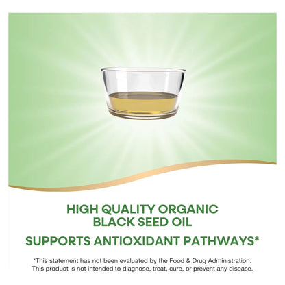 Aceite De Semilla Negra Orgánico Prensado En Frío 8oz Nature's Way Potencia Antioxidante