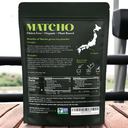 Polvo Matcha Orgánico Ceremonial De Primera Cosecha Auténtic