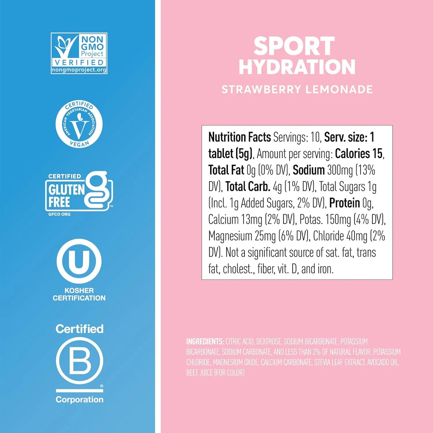 Nuun Pastillas Hidratantes Con Electrolitos 10 Tabletas Hidratación Premium