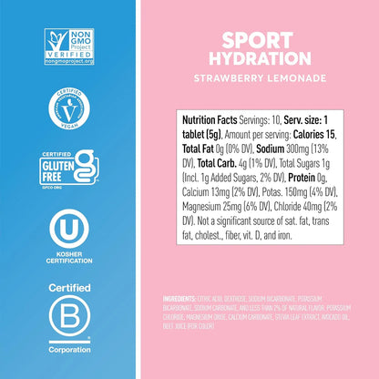 Nuun Pastillas Hidratantes Con Electrolitos 10 Tabletas Hidratación Premium