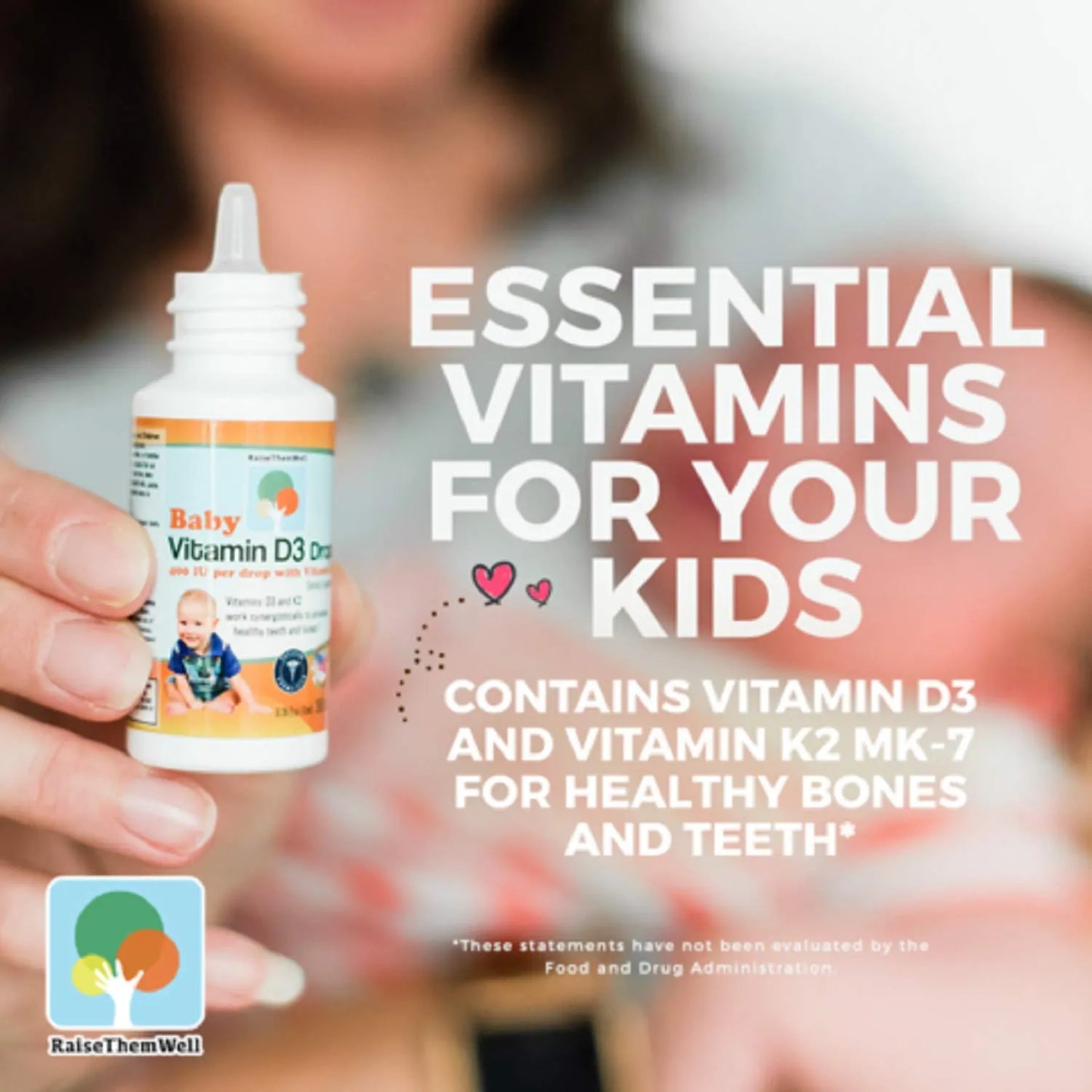 Gotas De Vitamina D Y K Para Bebes Huesos Y Dientes Fuertes 365 Dosis