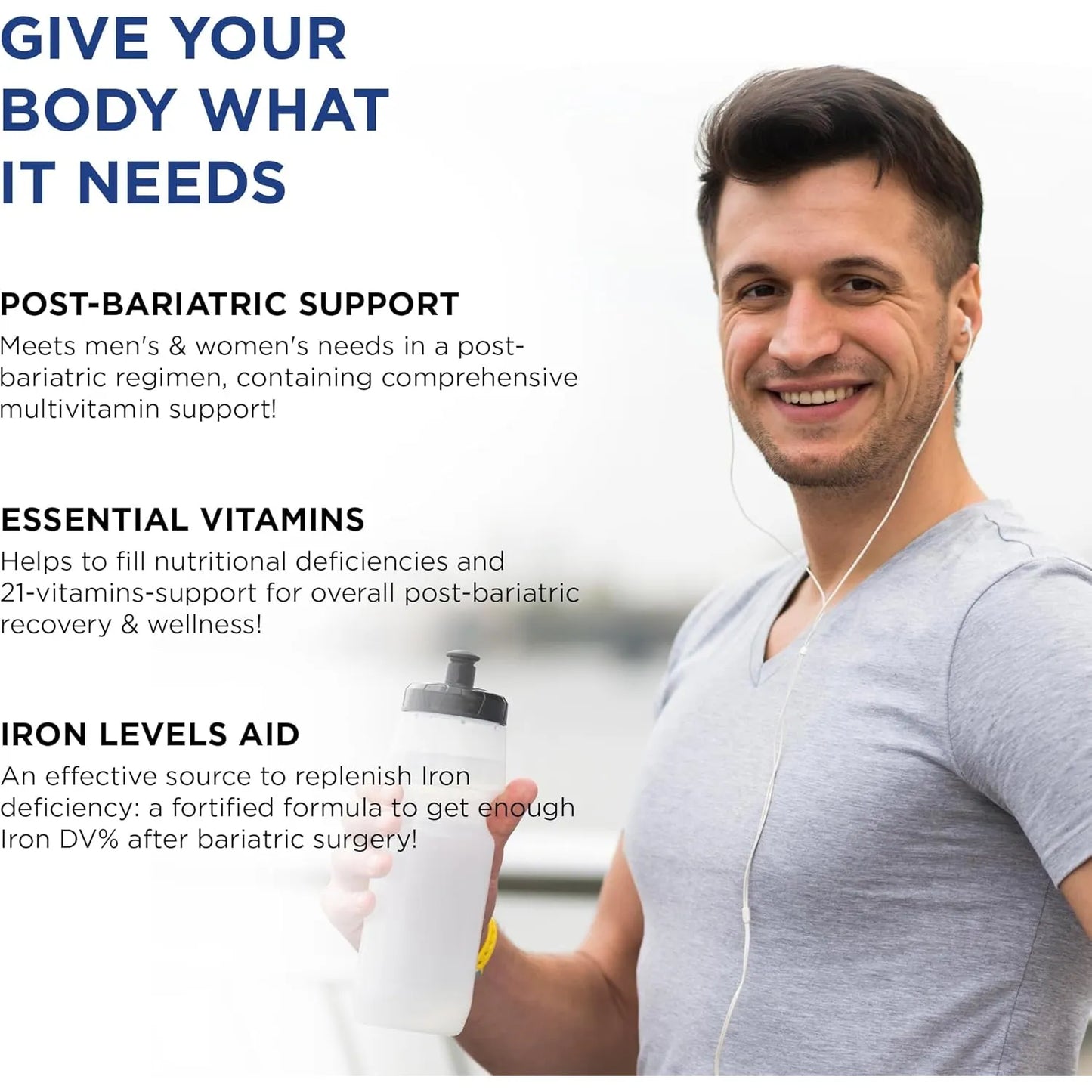 Multivitamínico Bariátrico Con Hierro Energía Y Recuperación 42 Superalimentos