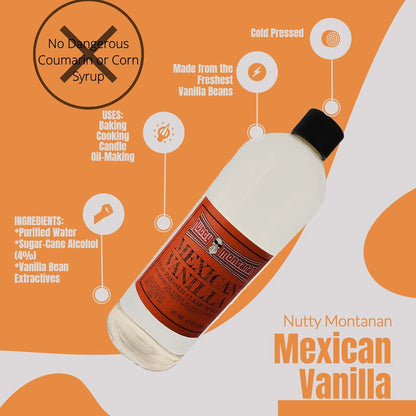 Extracto De Vainilla Autentica Mexicana Prensada En Frio Osc O Transparente Sin Cumarina