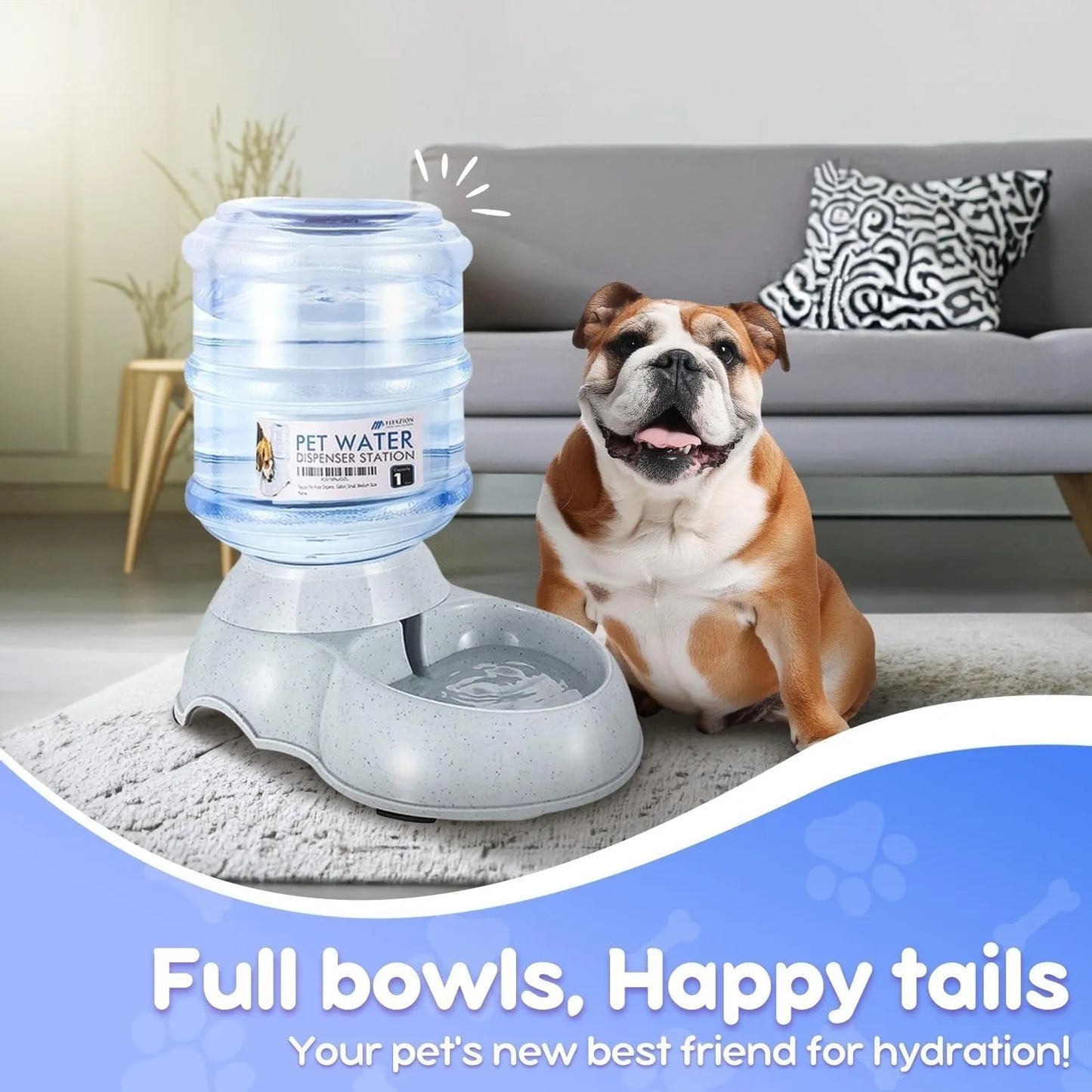 Dispensador De Agua Flexzion Gravity Para Mascotas Automático Y Sin BPA