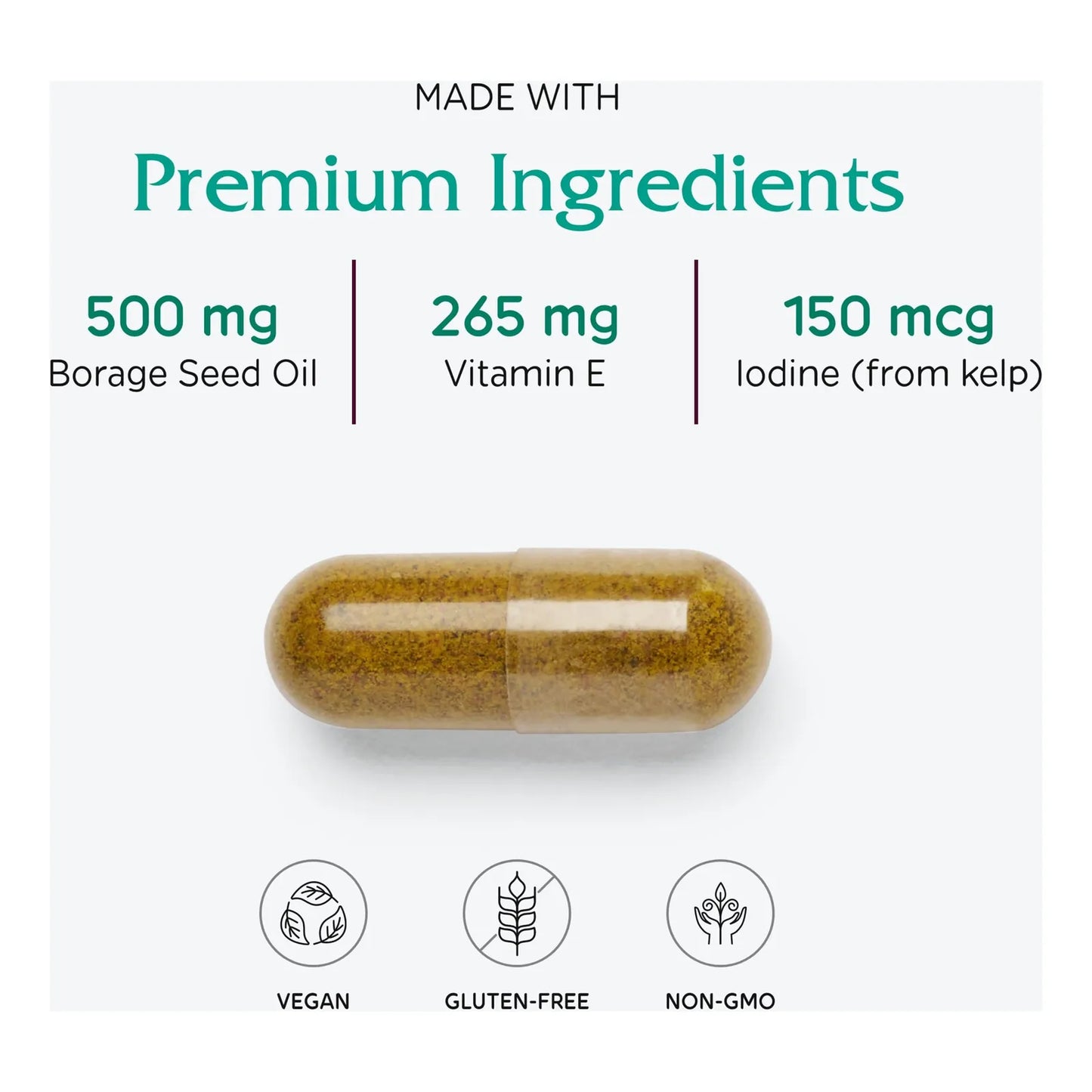 Mezcla Ciclica Mamaria 60 Capsulas Apoyo Natural Vegetariano Sin Alergenos