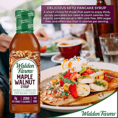 Jarabe De Nuez De Arce Sin Calorías 355 Ml Pack De 6 Envases Walden Farms
