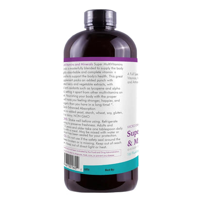 Multivitaminas Minerales Naturales Liquidas 473 Ml Energia Y Defensas