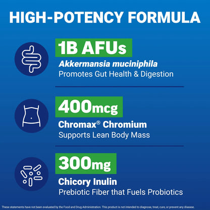 ProbioSlim Akkermansia Probióticos Y Postbióticos 60 Cápsulas Salud Intestinal Y Metabolismo