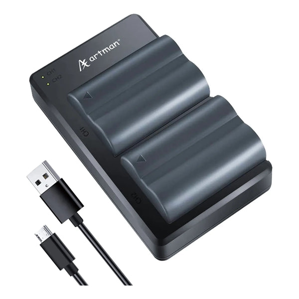 Bateria 2200 Mah Y Cargador Usb Dual Para Camaras Canon EOS 5D 50D 40D 30D 20D 10D 300D Digital Rebel