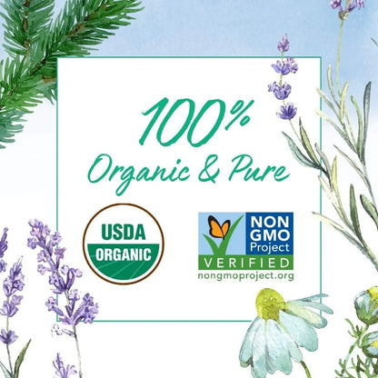 Aceite Esencial Lavanda Orgánico Puro Con Bálsamo De Manzanilla Calmante Y Relajante
