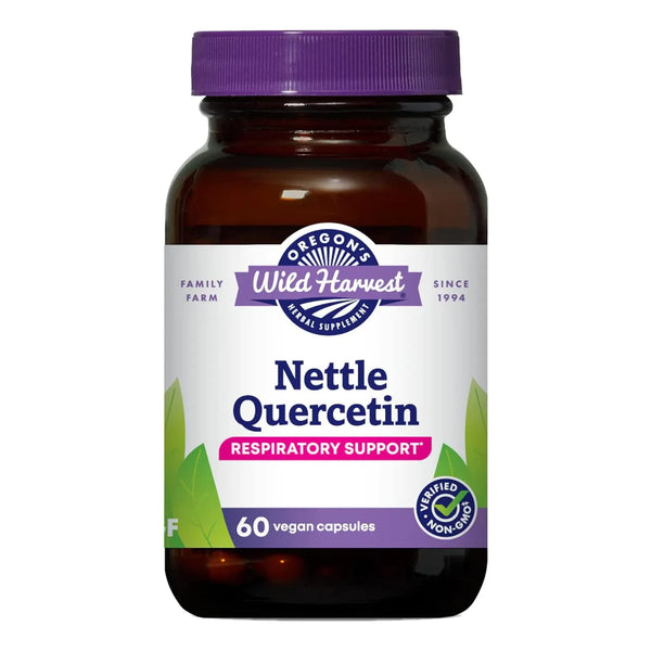Cápsulas De Quercetina De Ortiga Orgánica 60 Unidades Suplemento Herbario Vegano Sin OMG