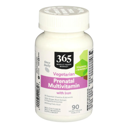 Multivitaminico Prenatal Diario 90 Tabletas Con Acido Folico Y Jengibre