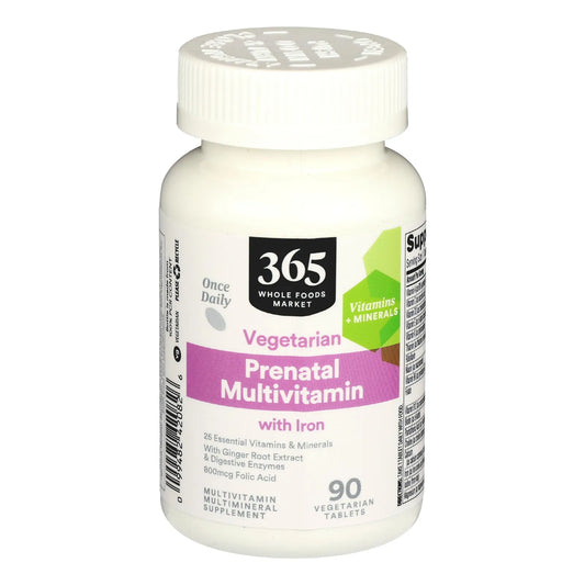 Multivitaminico Prenatal Diario 90 Tabletas Con Acido Folico Y Jengibre