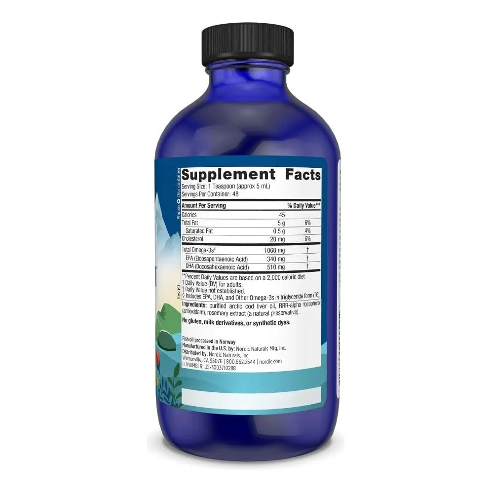 Aceite De Hígado De Bacalao Nordic Naturals Para Corazón Cerebro Y Bienestar Óptimo