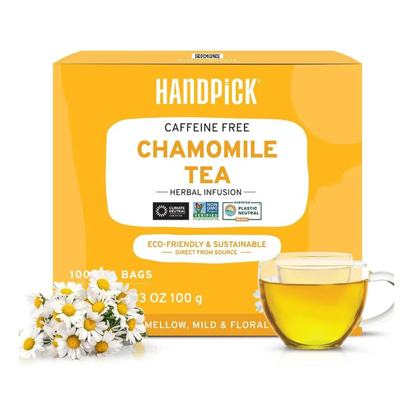 Handpick Té De Manzanilla Bolsas De Té Ecológicas 100 Relajación Natural Y Digestión Saludable