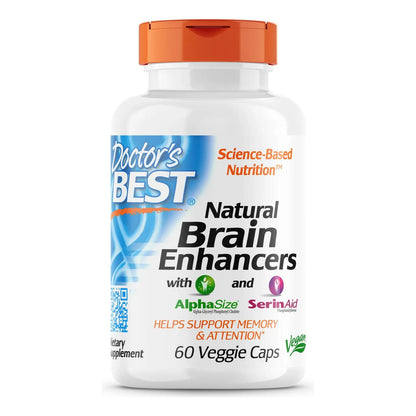 Doctor's Best Potenciadores Cerebrales Naturales 60 Cápsulas Veganas Sin Gluten