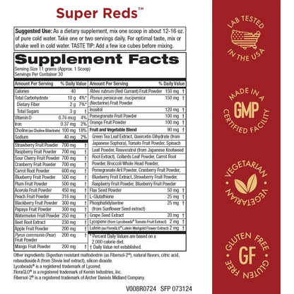 Polvo Antioxidante Super Reds 340 Gramos Nutricion Avanzada