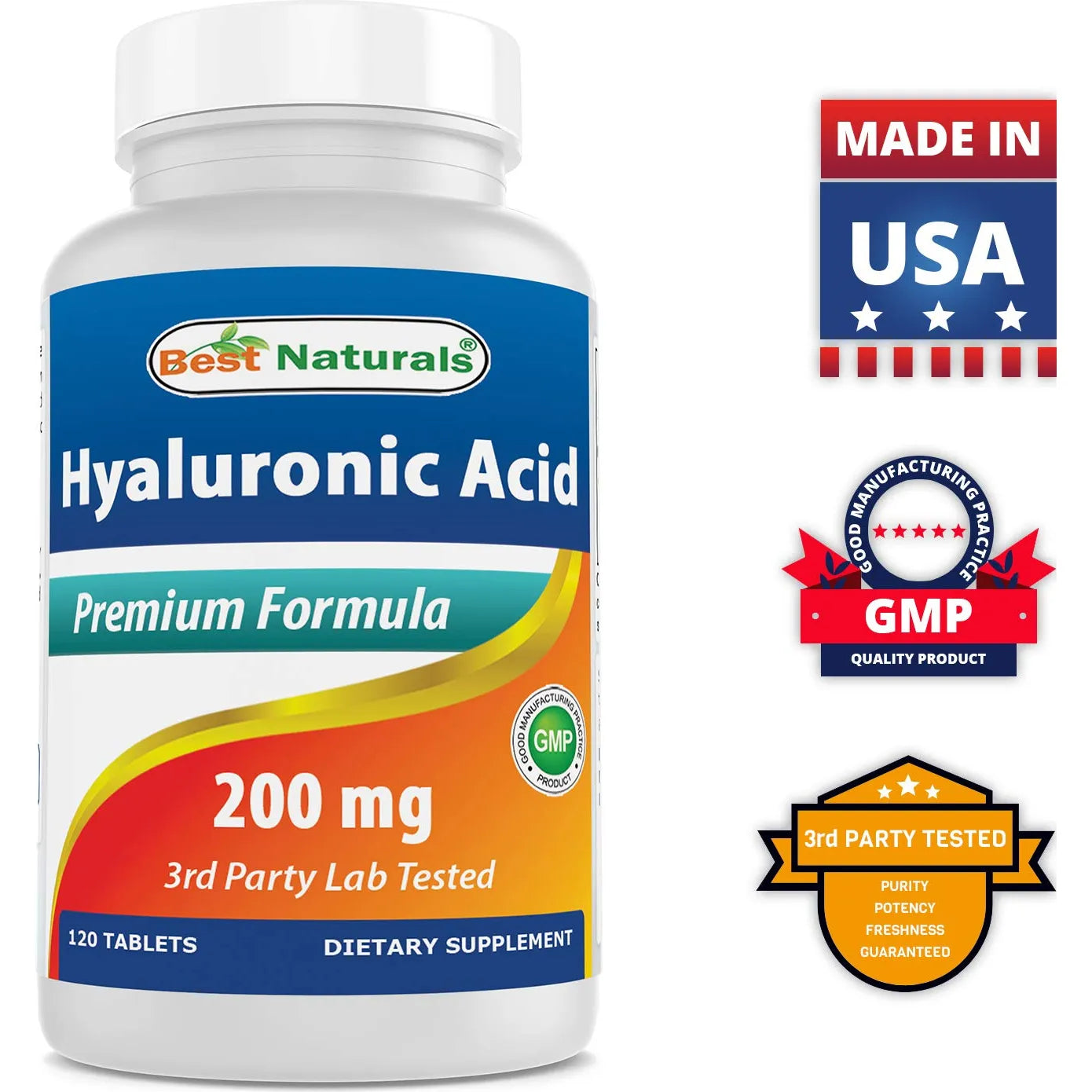 Ácido Hialurónico 200 Mg 120 Comprimidos Piel Saludable Juve