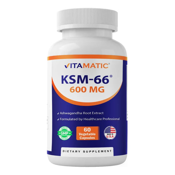 KSM 66 Extracto De Raíz De Ashwagandha Con Bioperina 600 Mg 60 Cápsulas Energía Y Bienestar