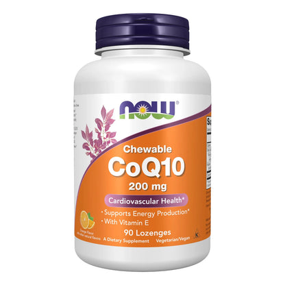 NOW Suplementos CoQ10 200 Mg Grado Farmacéutico All Trans 90 Pastillas
