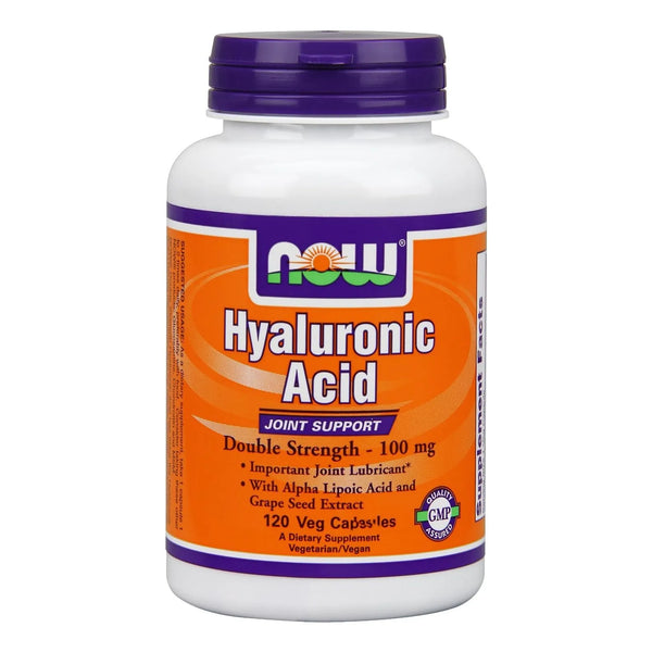 Capsulas De Acido Hialuronico 100 Mg 120 Unidades Paquete Doble Vegano Sin Gluten